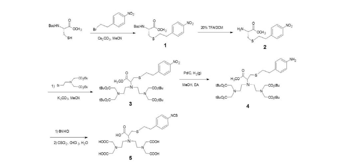 Cys-DTPA-NCS의 새로운 합성 절차
