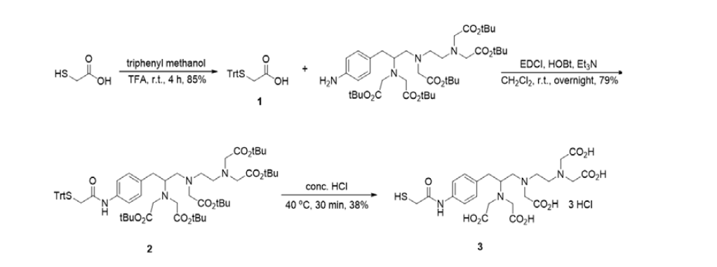 DTPA-SH 유도체 합성 방법