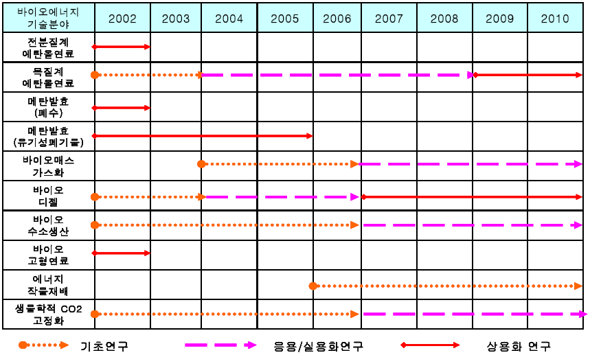국내 바이오에너지 기술개발 현황