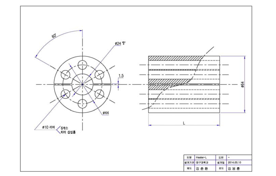 Detailed configuration of heater block