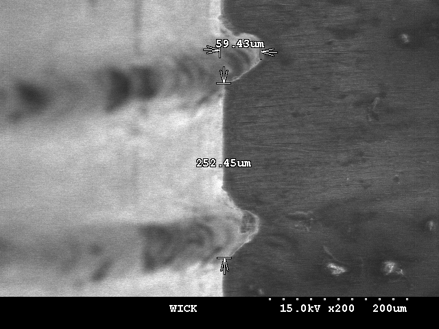 SEM image for axial cross-section of Eva/Cond tube (LHP-Russian sample)