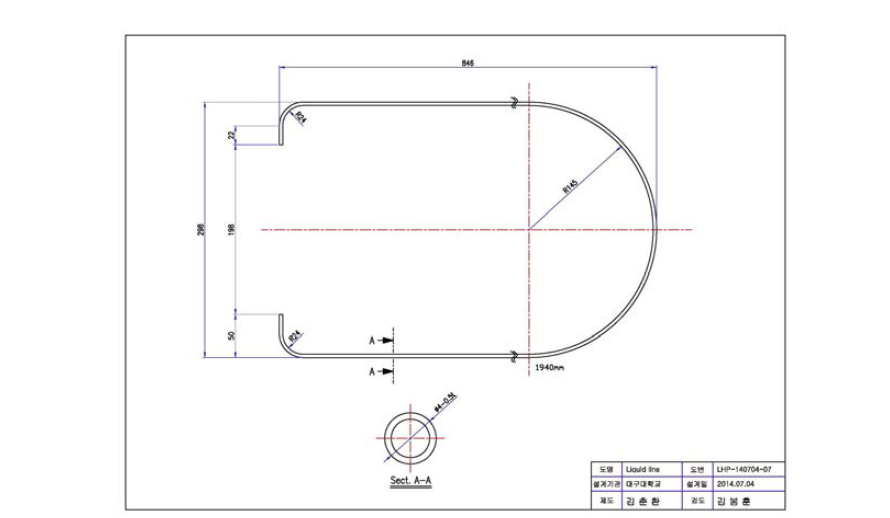 Detailed configuration of liquid line(part-7)