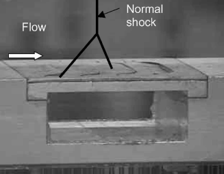 Upstream and downstream flap deflections during an experiment