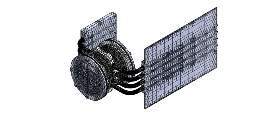 Grid system for detail thermal analysis for QM