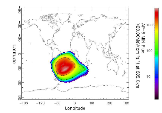 SAA (South Atlantic Anomaly) 지역