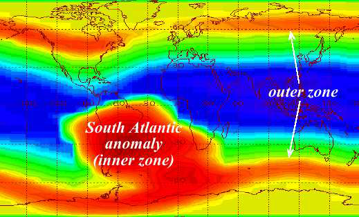 SAA(South Atlantic Anomaly) 지역