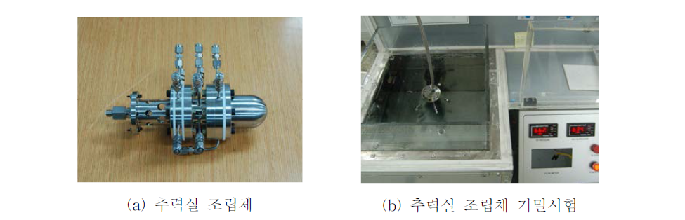 추력실 조립체 내압/기밀시험