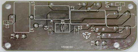 제작된 EMI 필터 PCB 형상