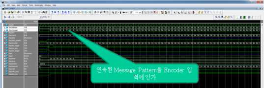 연속된 Message Pattern을 Encoder에 입력