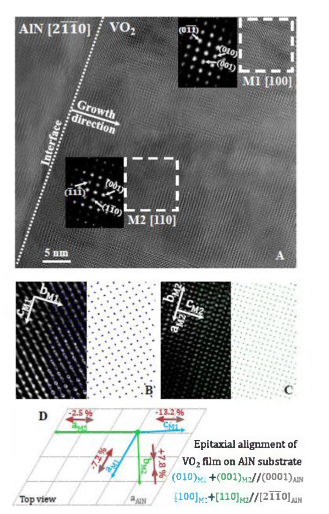 tructural characterization of VO2/A1N.