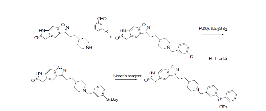F-CP118,954 유도체 이오도늄 설트 전구체 합성