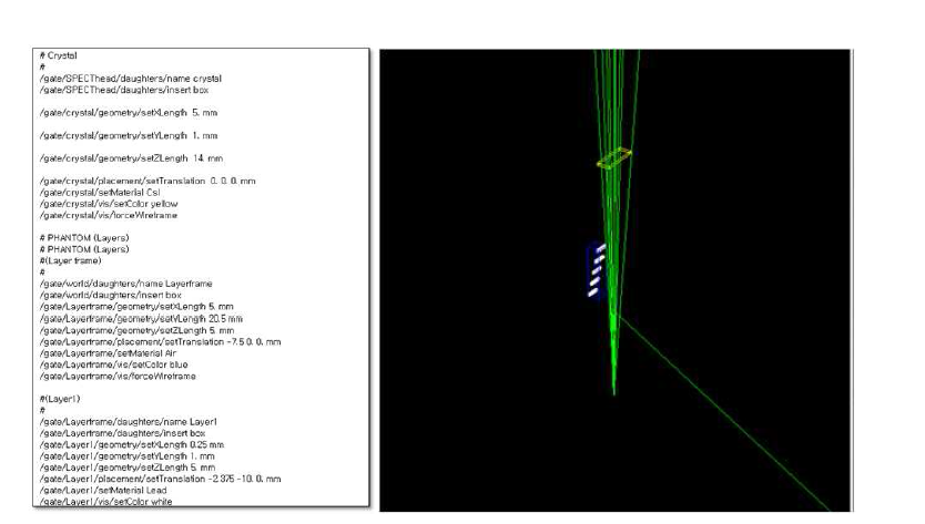 선형 구동 파노라마/토모 영상 시뮬레이션 코딩 일부 및 기하학적 구조