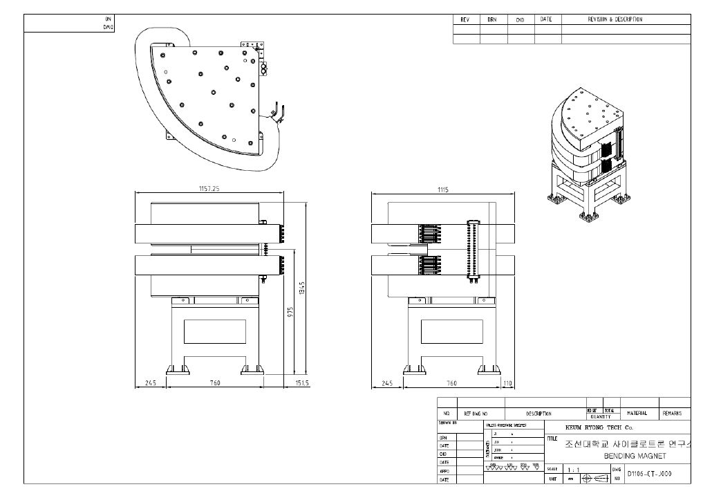 Design of the analyzing magnet