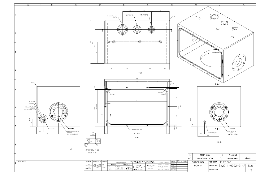 Main box-1 of beam profile device