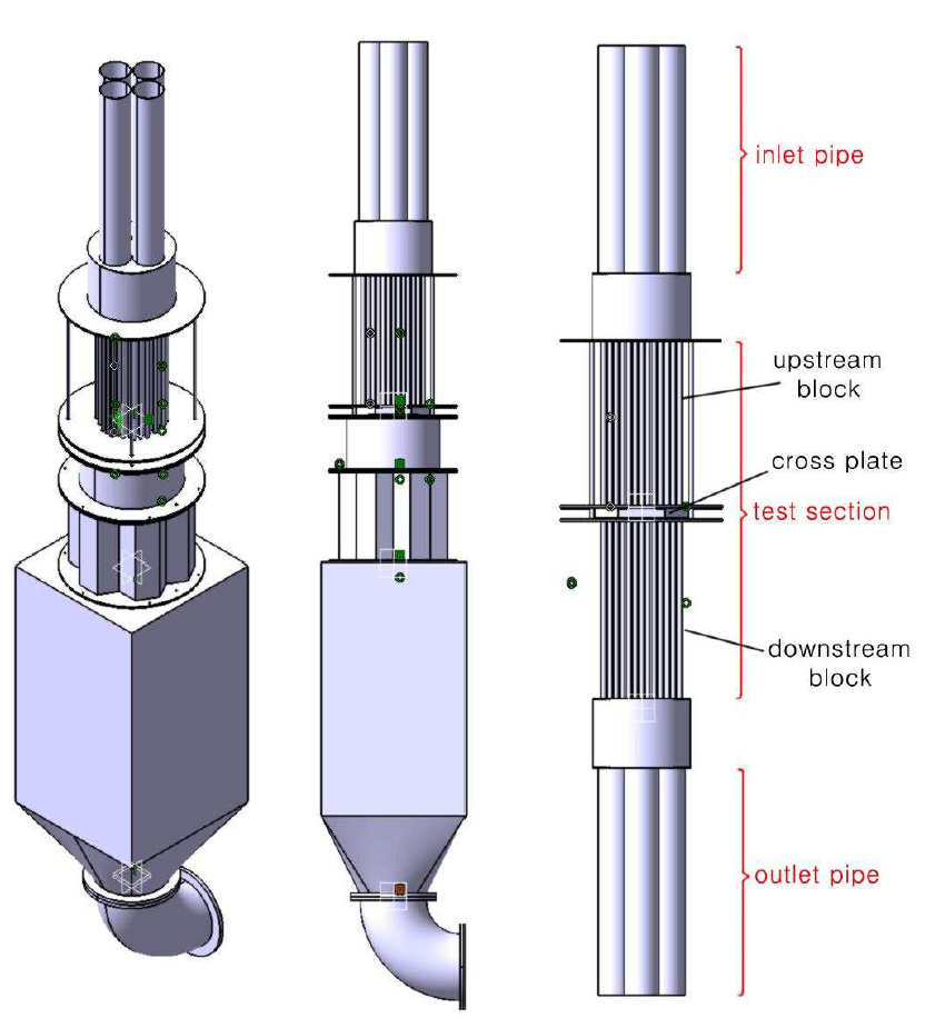 횡류유동 실험장치 3D 설계도