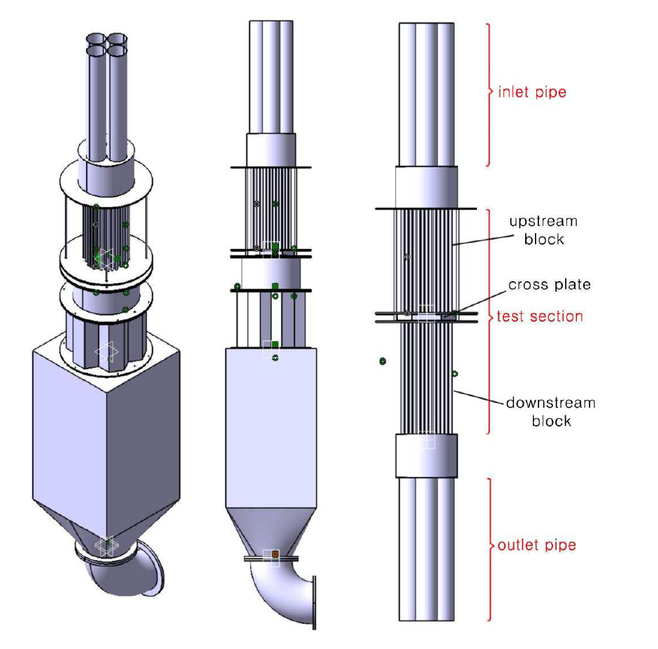 횡류유동 실험장치 3D 설계도