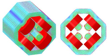 OPERA-3D 프로그램을 이용한 집속용 4극 전자석의 3차원 입체영상