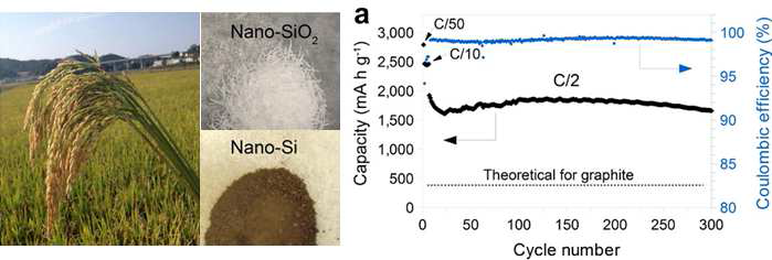 왕겨로부터 추출된 나노 실리카의 음극재 응용