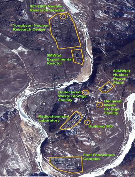 영변 핵과학 연구센터 시설 배치(38North 제공)