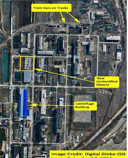 북한 농축시설 확장 추정 위성사진('14년 4월 ISIS 공개)