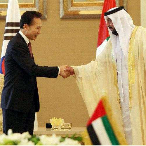2009년 UAE와의 수출계약 양국 정상