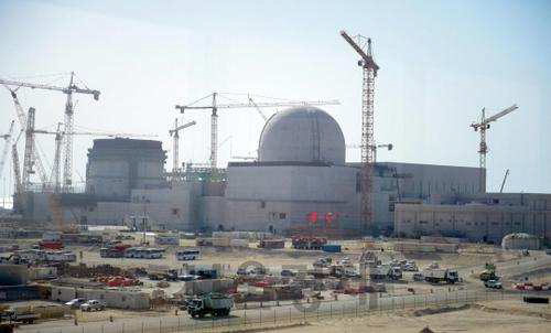 UAE에 건설 중인 APR1400 바라카 원전1,2호기 모습