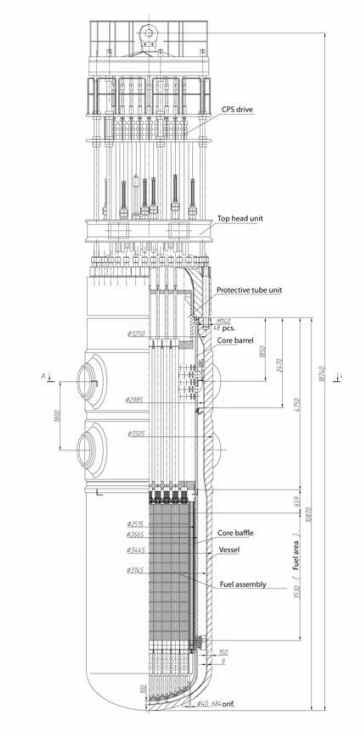 VVER-300 원자로 시스템 구조