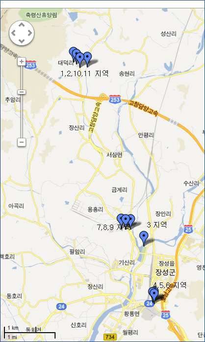 전라남도 장성군 Soil 11area