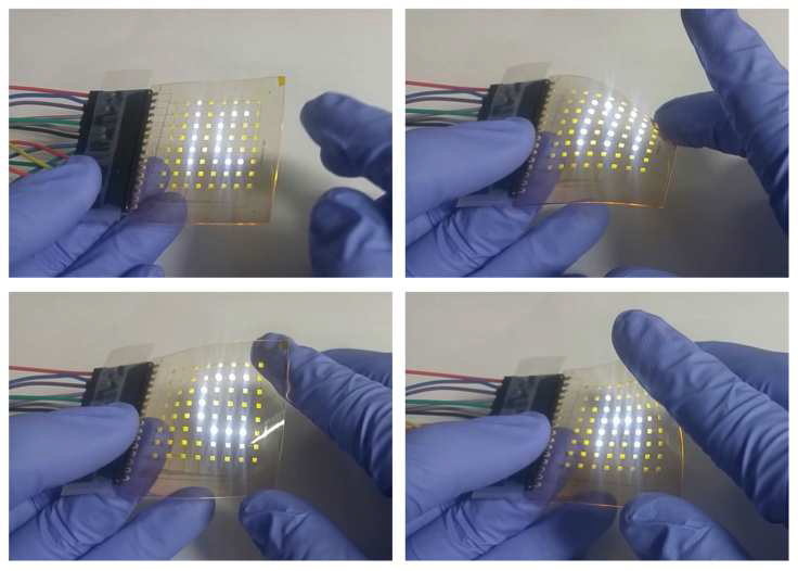 dot matrix on flexible substrate