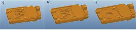 다양한 형태의 environmental cell holder head a) heating gas cell, b) gas injection cell, c) liquid cell