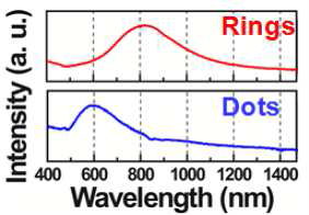 Au 나노닷과 나노링의 빛 흡수도