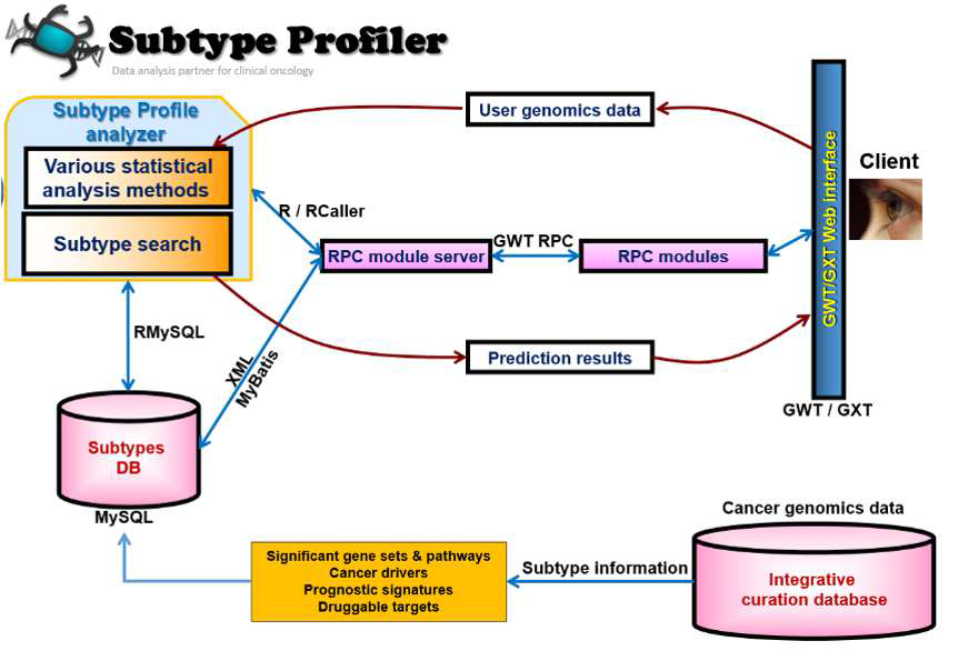 Cancer subtype profiler의 시스템 인프라 구조
