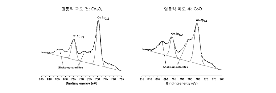 X-선 광전자 분광법을 이용한 Co 산화물 결합 확인
