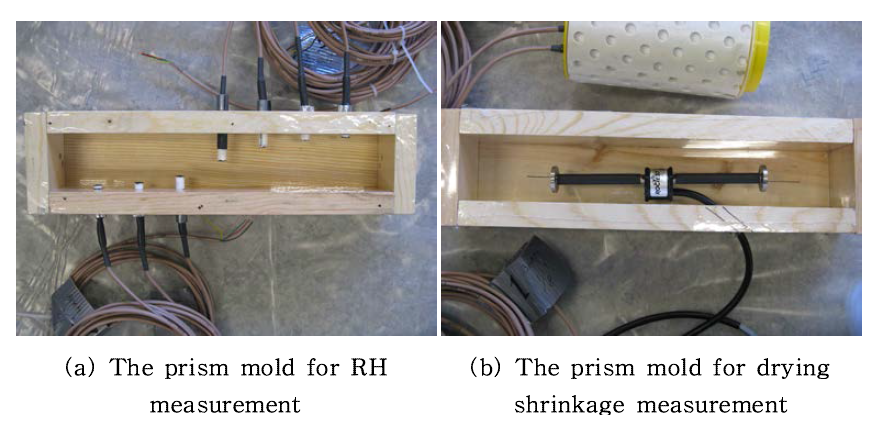 The prism molds installed sensors