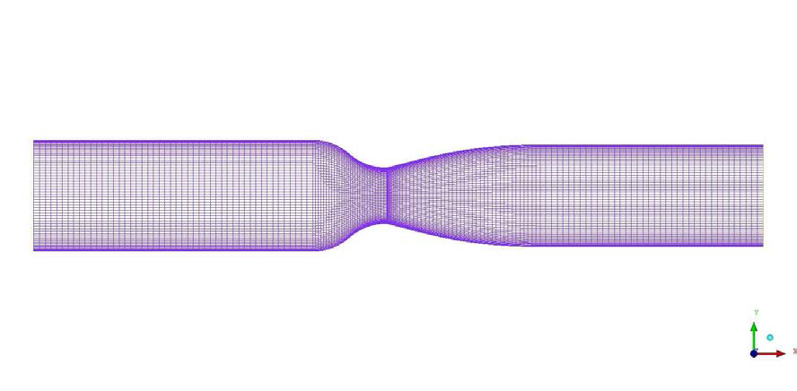 generated mesh for duct type nozzle