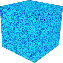 Initial microstructure, showing random assignment of orientations to each deformed point