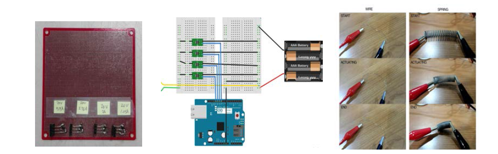 MOSFET을 화용한 컨트롤러 설계 및 제작과 SMA 실험과정