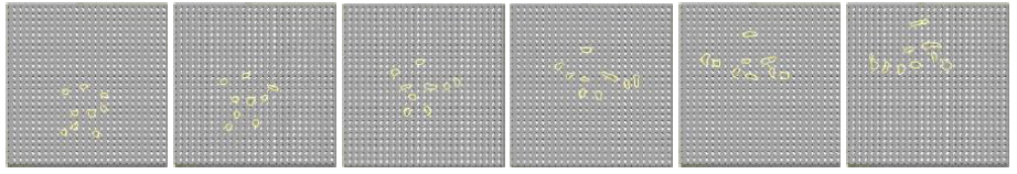 2D Images of multiple Bubbles by various External Electric Field