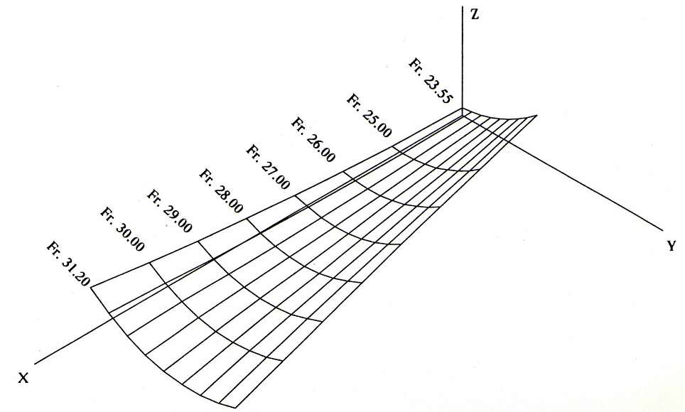 Real surface model (twist type)