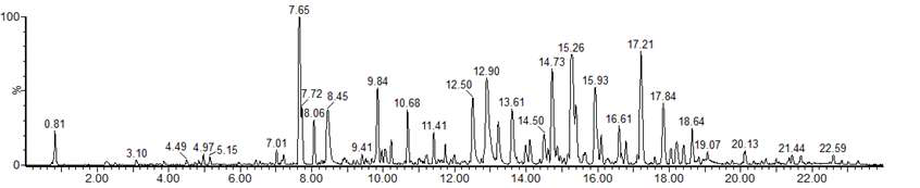 UHPLC-QTOF-MS로 분석한 부처손의 Chemical profile