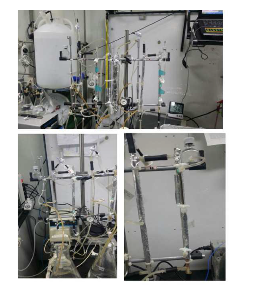실험실 규모 MBfR 반응조 운영