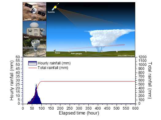 강우데이터 추정 방법 및 본 연구에서 사용된 강우강도