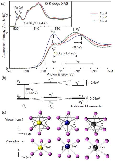 Polarization dependent O K-edge XAS spectra at 300 K