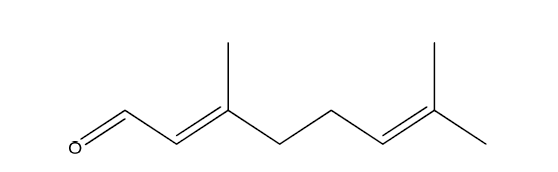 레몬밤 추출물로부터 분리?정제된 3,7-Dimethyl-2,6-octadienal의 구조