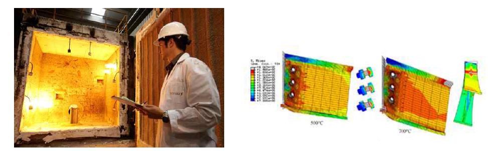 내화실험 및 해석 사례