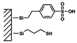 Thiol/sulfonic acid functionalized SBA-15