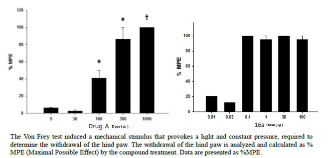 Multifunctional compounds (Drug A+Serotonin)의 in-vivo 활성 평가