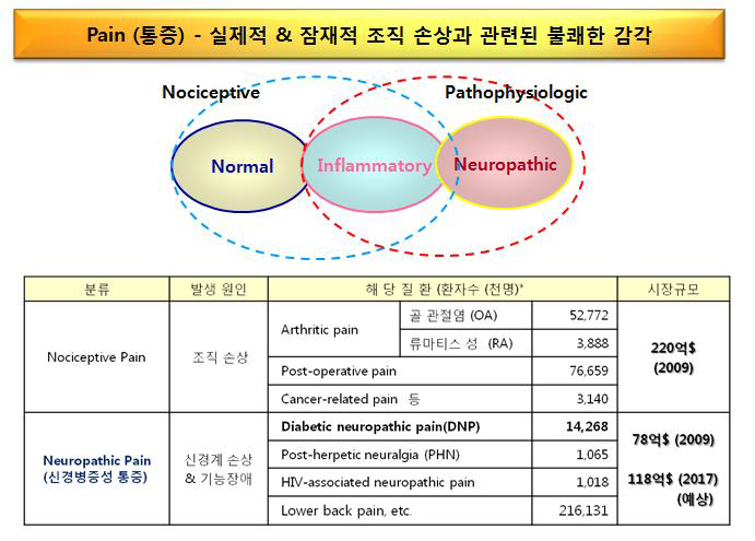 신경병증성 통증 Market size