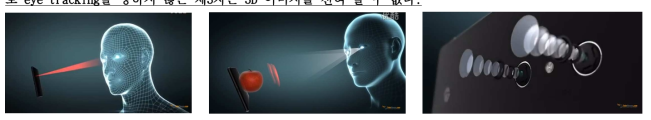 모바일기기로부터 3D 이미지를 최초로 구현. 기기 앞쪽의 전면에 eye tracking system이 장착되어 있으며 user의 eye tracking을 따라 뒤편의 lens로부터 3D 이미지를 구현시킨다.