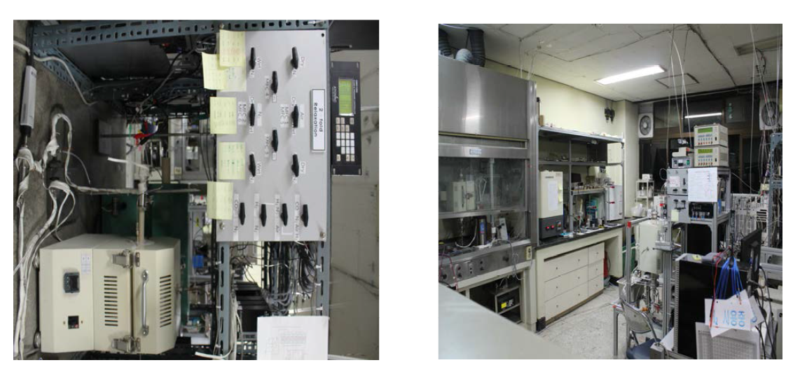 전남대학교 PCFC 관련 평가 장비 현황 및 실험실 전경